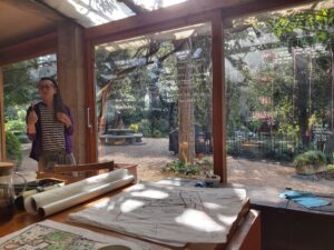 permaculture practice giulia in dining room classroom