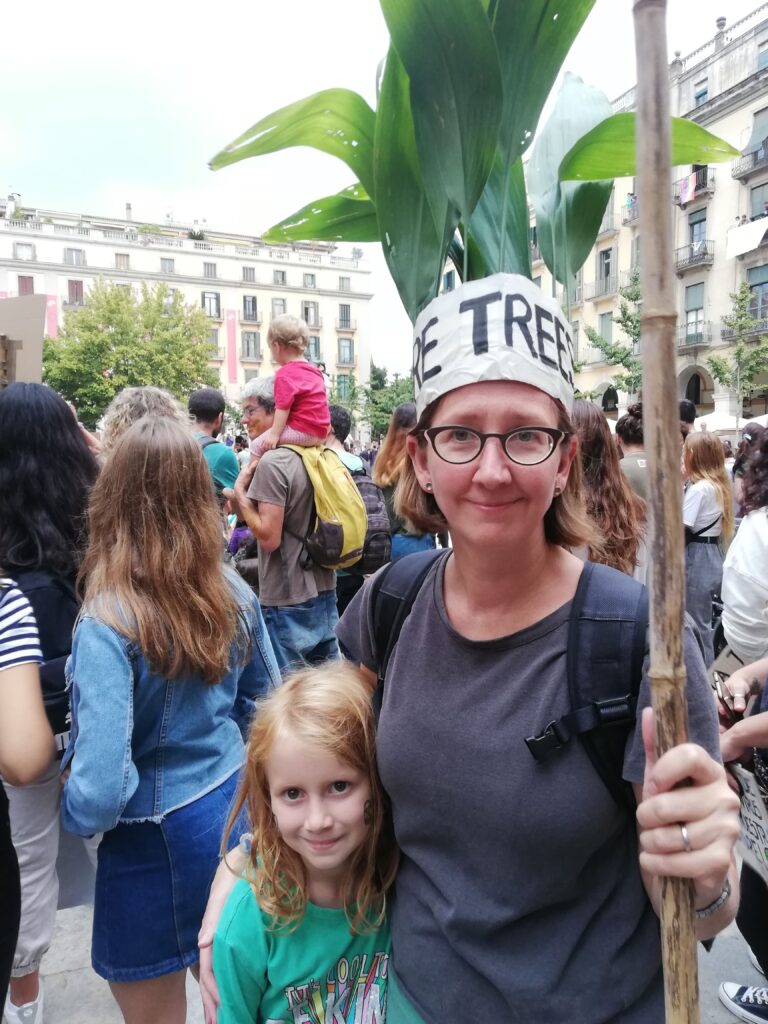 putting the planet first - Michelle and Frances at climate march